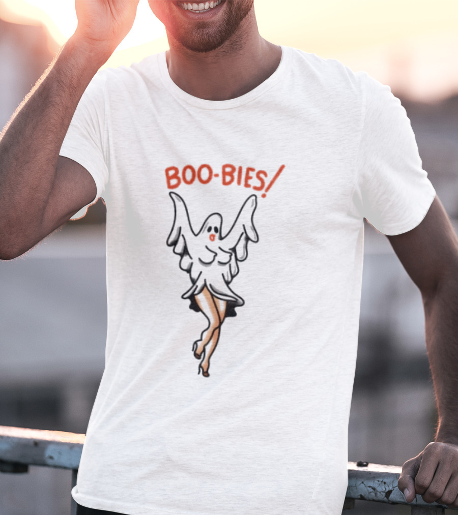 Boo Bies Halloween Ghost Pin Up Spooky T-Shirt