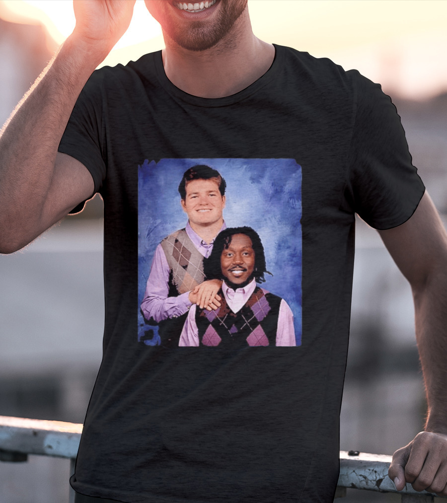 Drake Maye AJ Brown Step Brothers Movie T-Shirt