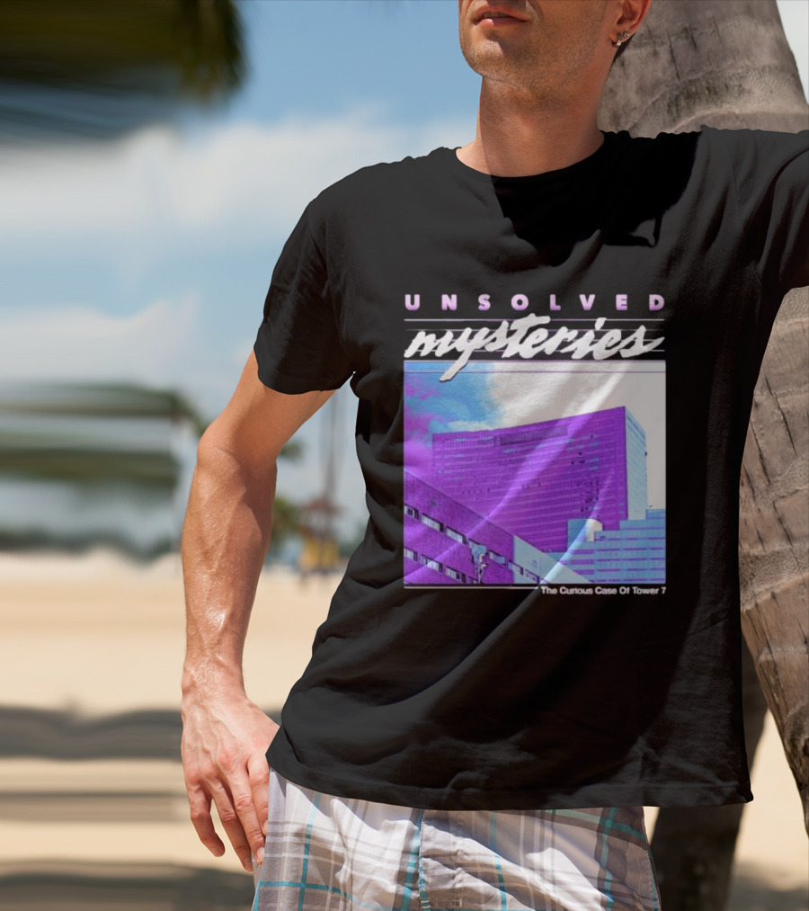 Unsolved Mysteries The Curious Case Of Tower 7 Retro Building T-Shirt