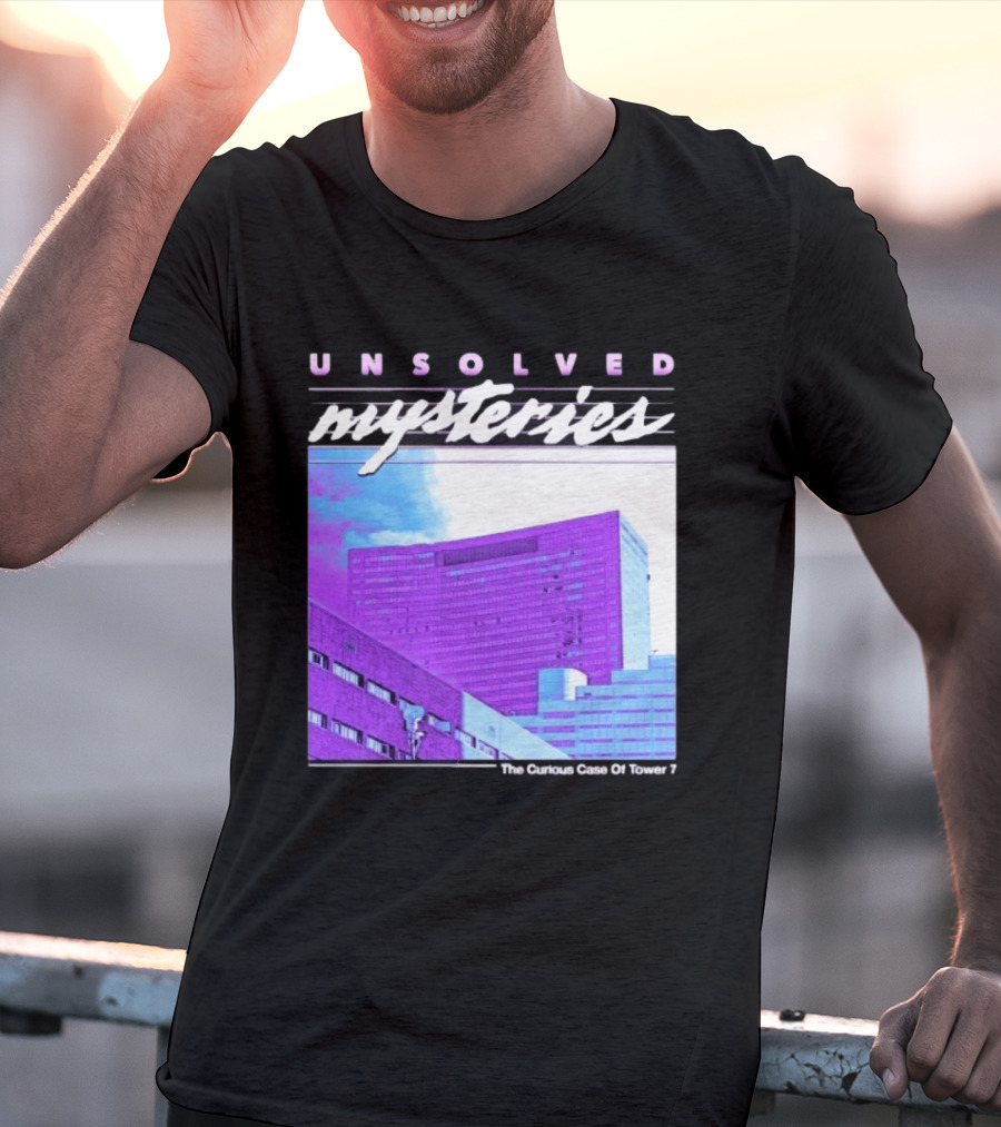 Unsolved Mysteries The Curious Case Of Tower 7 Retro Building T-Shirt