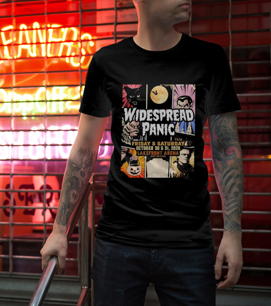 Widespread Panic Halloween Weekend October 30 & 31 2026 Lakefront Arena Event T-Shirt