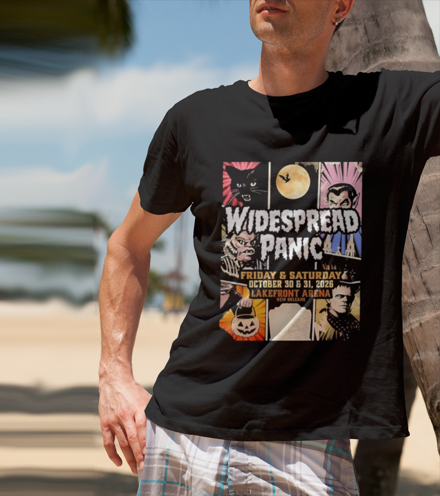 Widespread Panic Halloween Weekend October 30 & 31 2026 Lakefront Arena Event T-Shirt