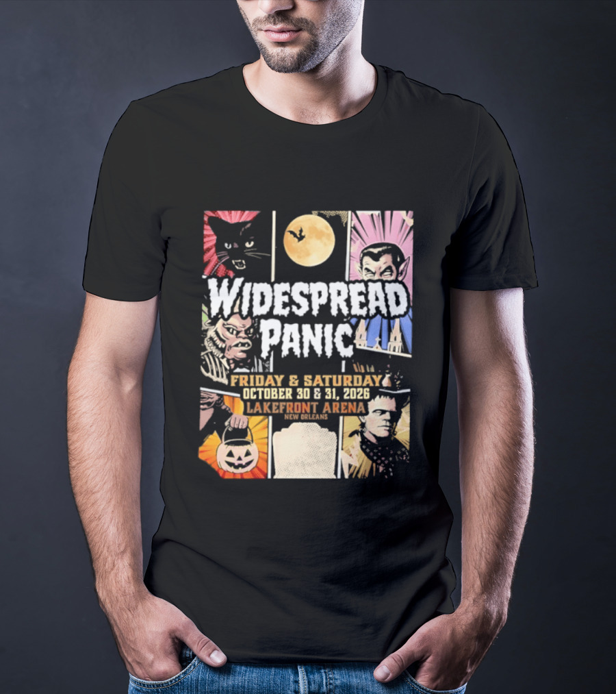 Widespread Panic Halloween Weekend October 30 & 31 2026 Lakefront Arena Event T-Shirt