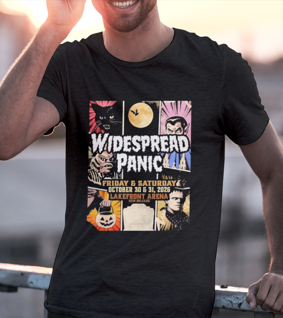 Widespread Panic Halloween Weekend October 30 & 31 2026 Lakefront Arena Event T-Shirt