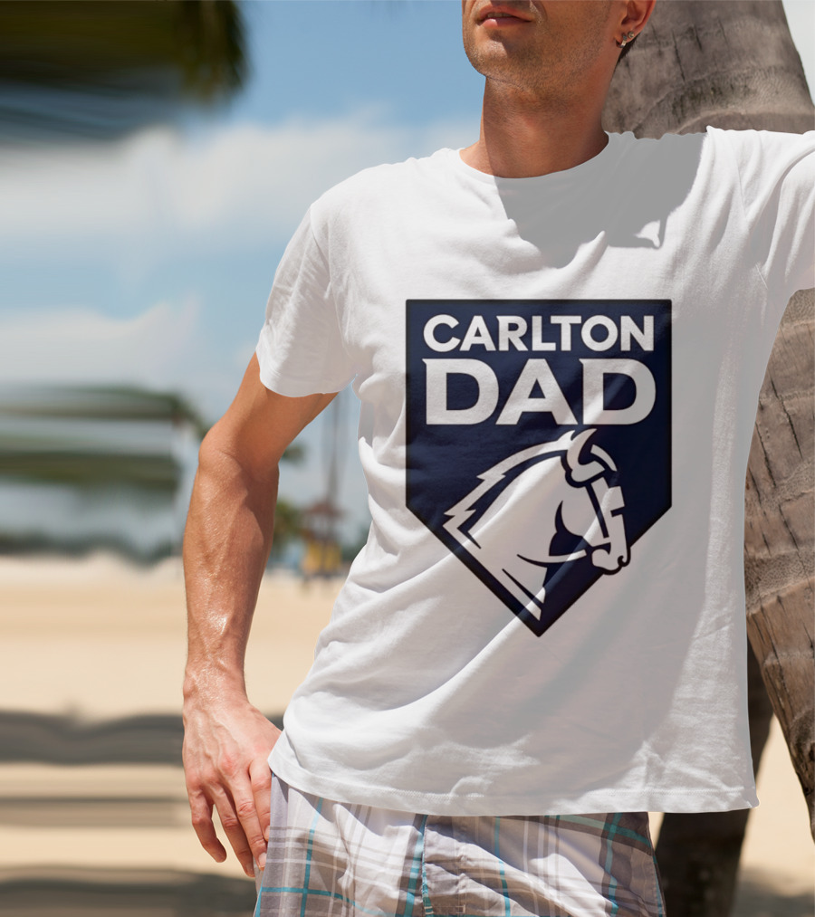 Carlton Dad AFL Father Football Club Horse T-Shirt