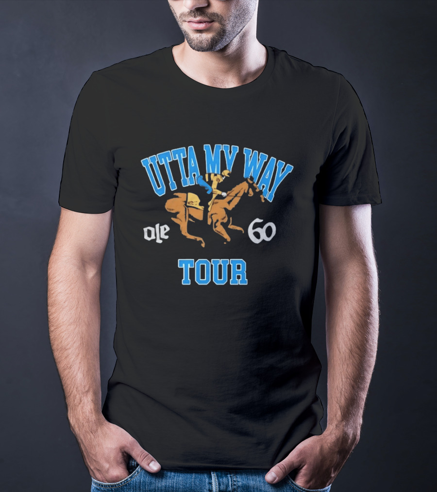 UTTA MY WAY Ole 60 Tour Horse Racing Jockey T-Shirt