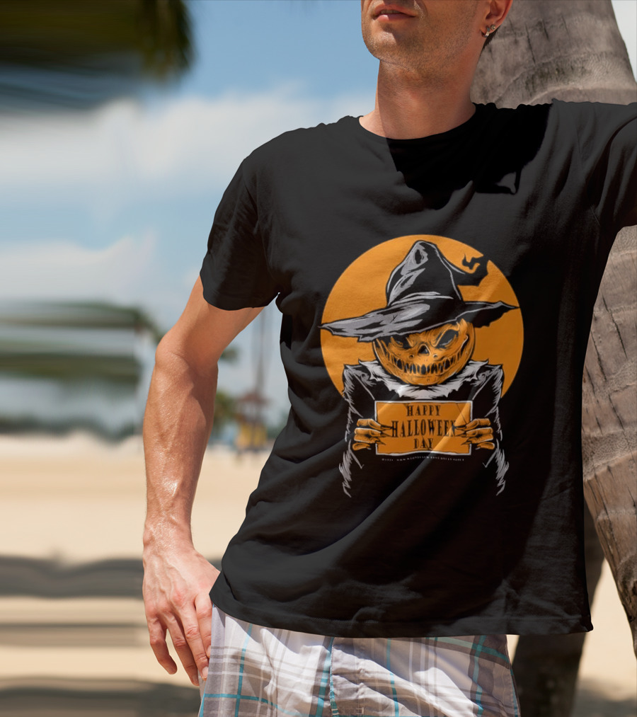 Halloween Pumpkin Witch Vintage Horror Comic Book T-Shirt