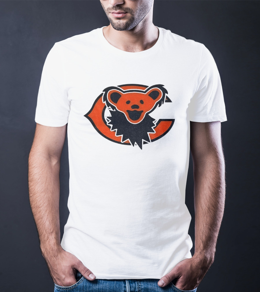 Chicago Bears Grateful Dead Dancing Bear T-Shirt