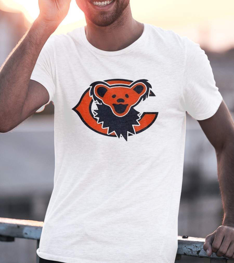 Chicago Bears Grateful Dead Dancing Bear T-Shirt