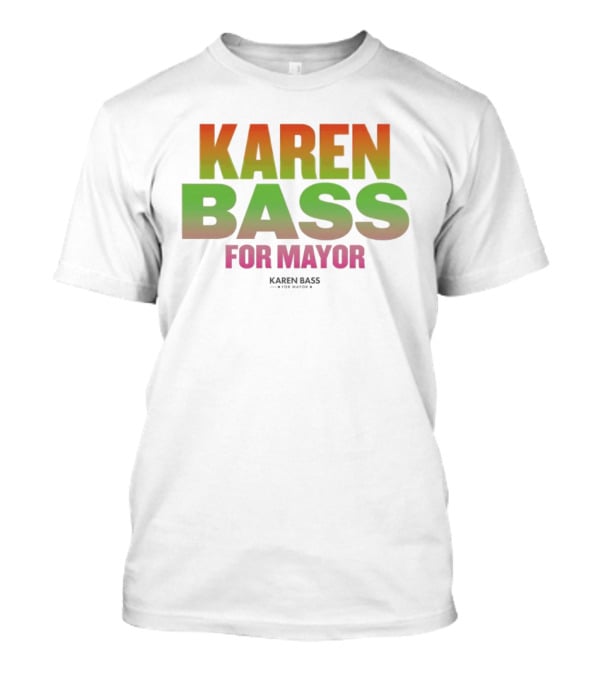 Karen Bass For Mayor LA Politics Election Gradient T-Shirt