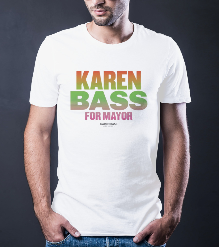 Karen Bass For Mayor LA Politics Election Gradient T-Shirt