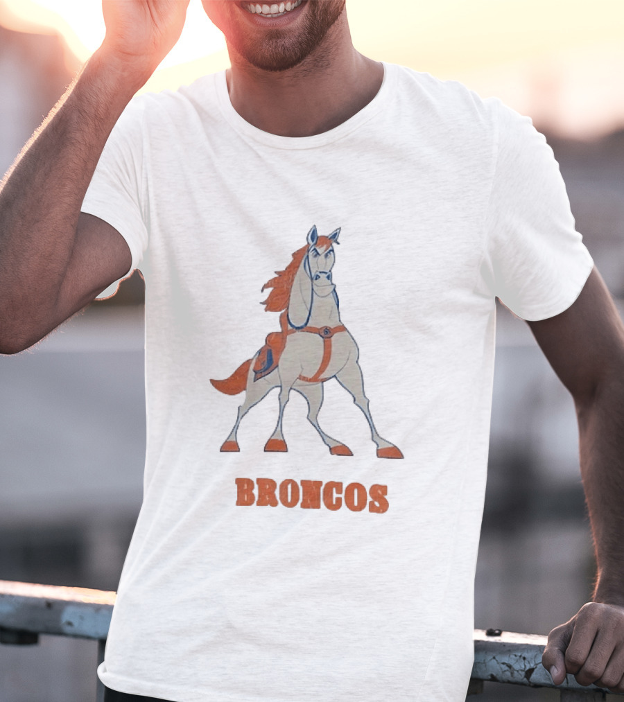 Maximus Broncos Football Horse Denver Broncos T-Shirt