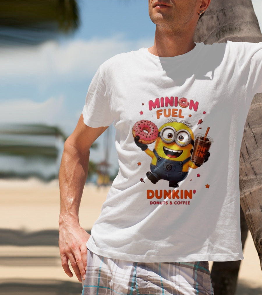 Minion Fuel Dunkin' Donuts Coffee Minions Donut Drink T-Shirt
