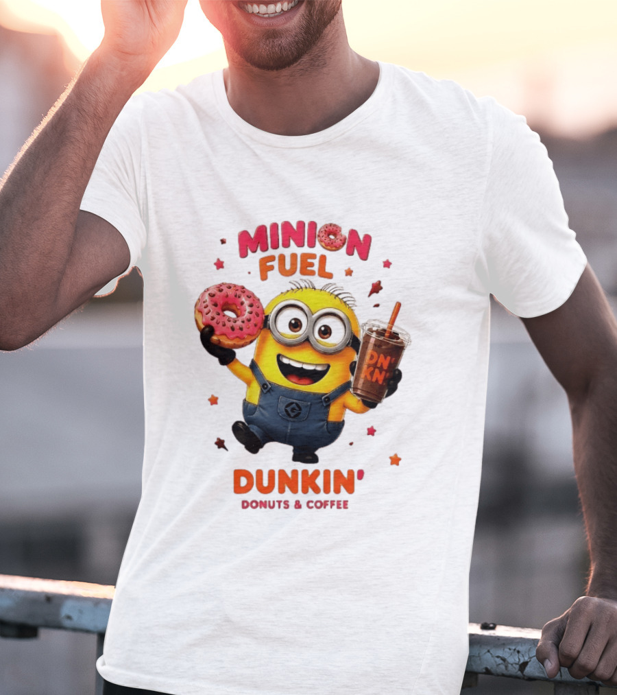 Minion Fuel Dunkin' Donuts Coffee Minions Donut Drink T-Shirt