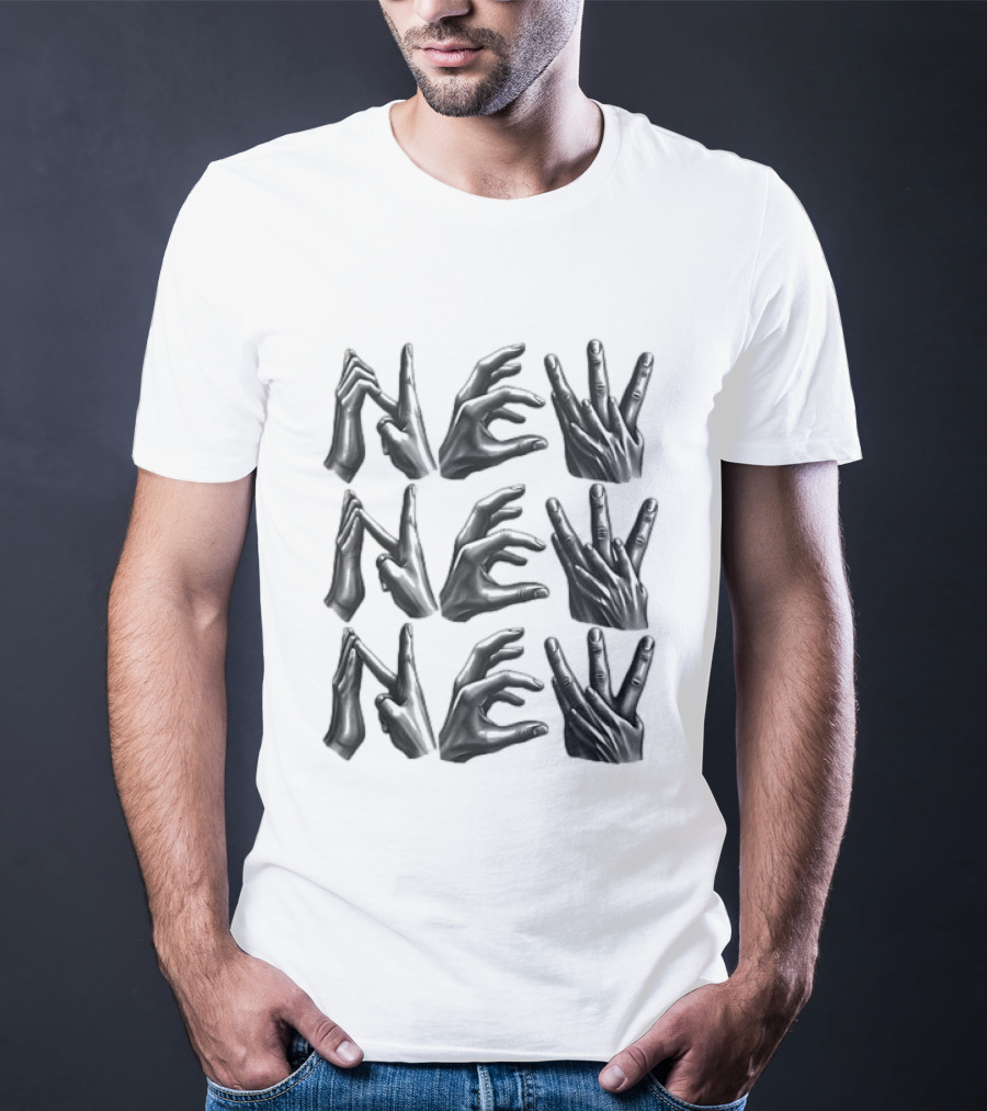 New Hand Sign Finger Spelling 3D Gesture Language T-Shirt