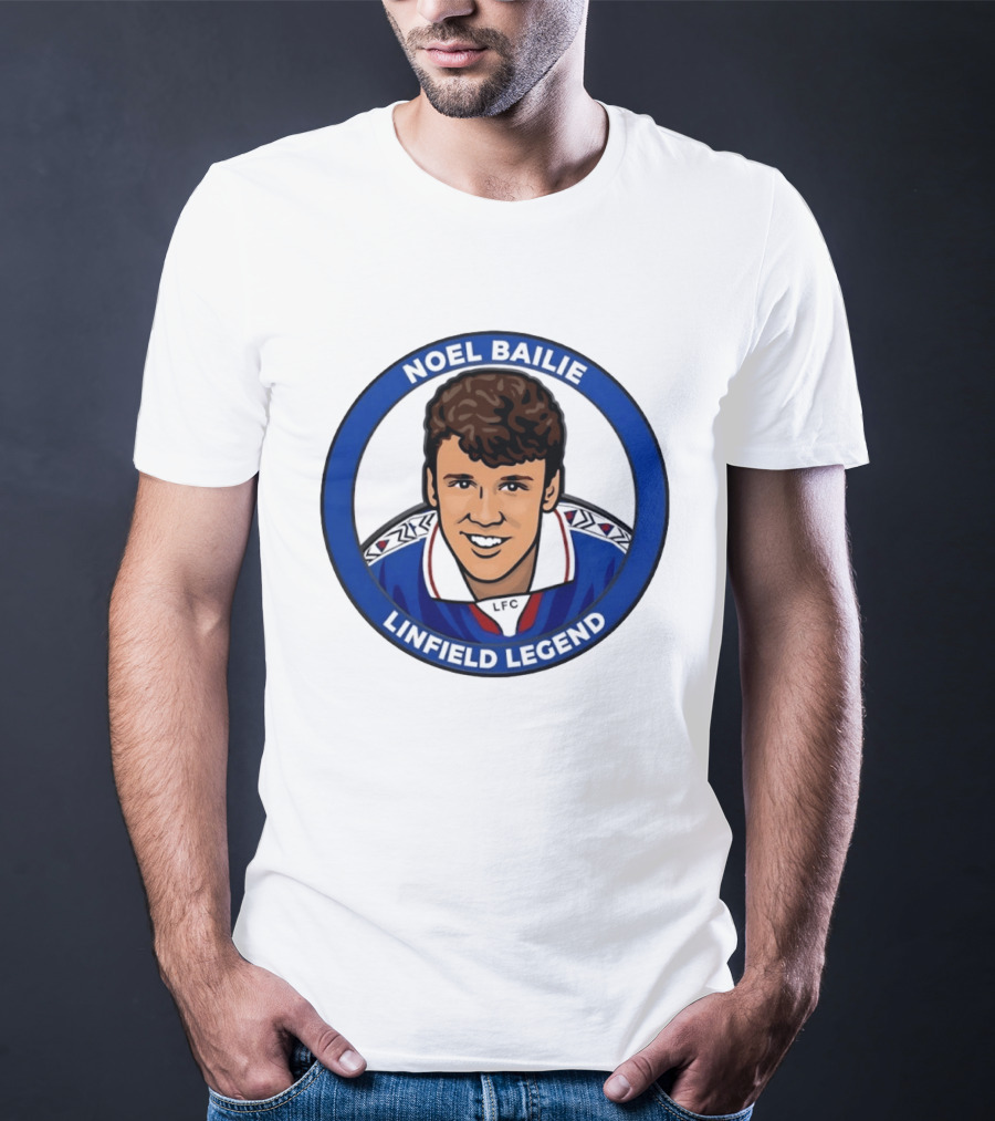 Noel Bailie Linfield Legend LFC Irish Football T-Shirt