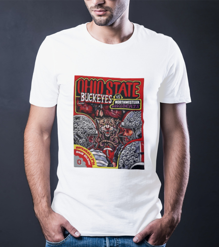 Ohio State Buckeyes Vs Northwestern Wildcats 2026 November Rivalry Ohio Stadium T-Shirt