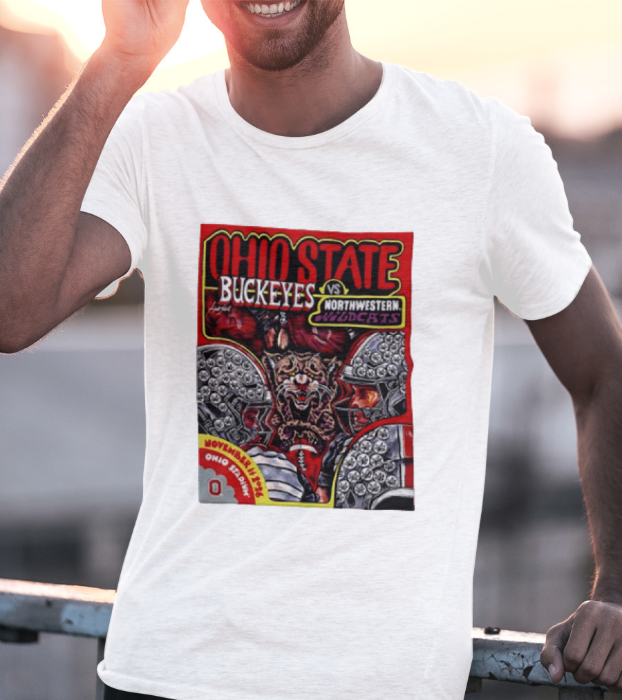 Ohio State Buckeyes Vs Northwestern Wildcats 2026 November Rivalry Ohio Stadium T-Shirt