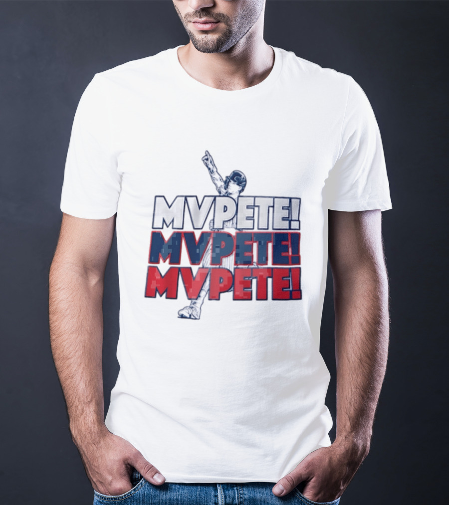 Pete Alonso New York Mets MLB Mvpete The Players Baseball T-Shirt