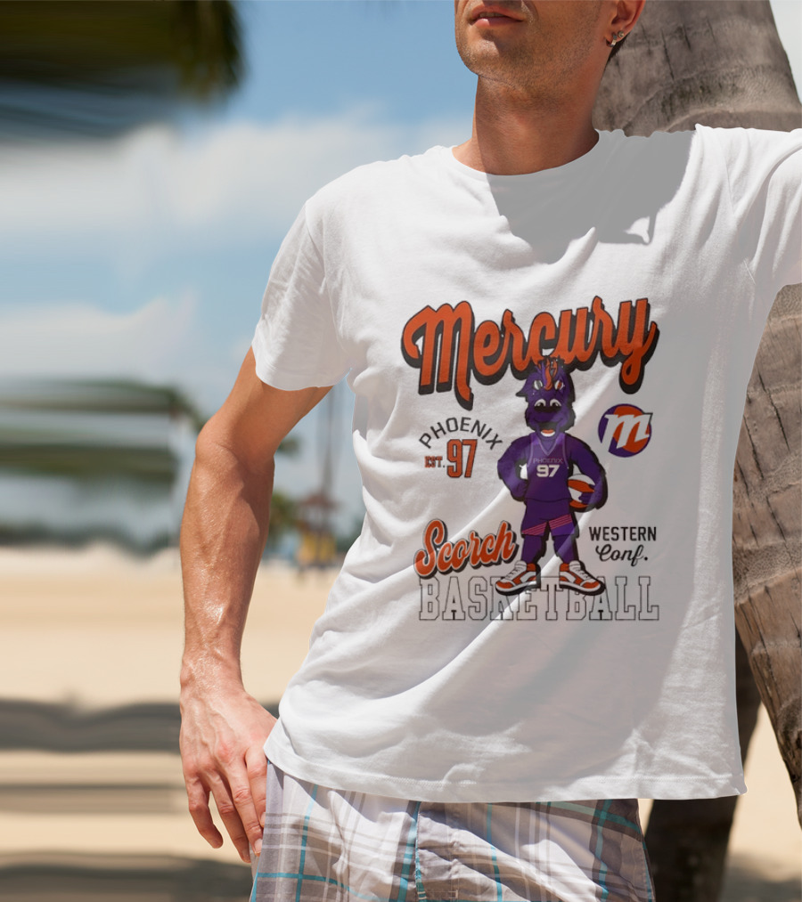 Mercury Phoenix 97 Scorch Western Conf Basketball T-Shirt