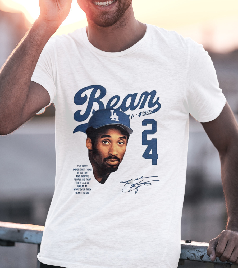 Puka Nacua Wears Bean Kobe Bryant Dodgers 24 T-Shirt