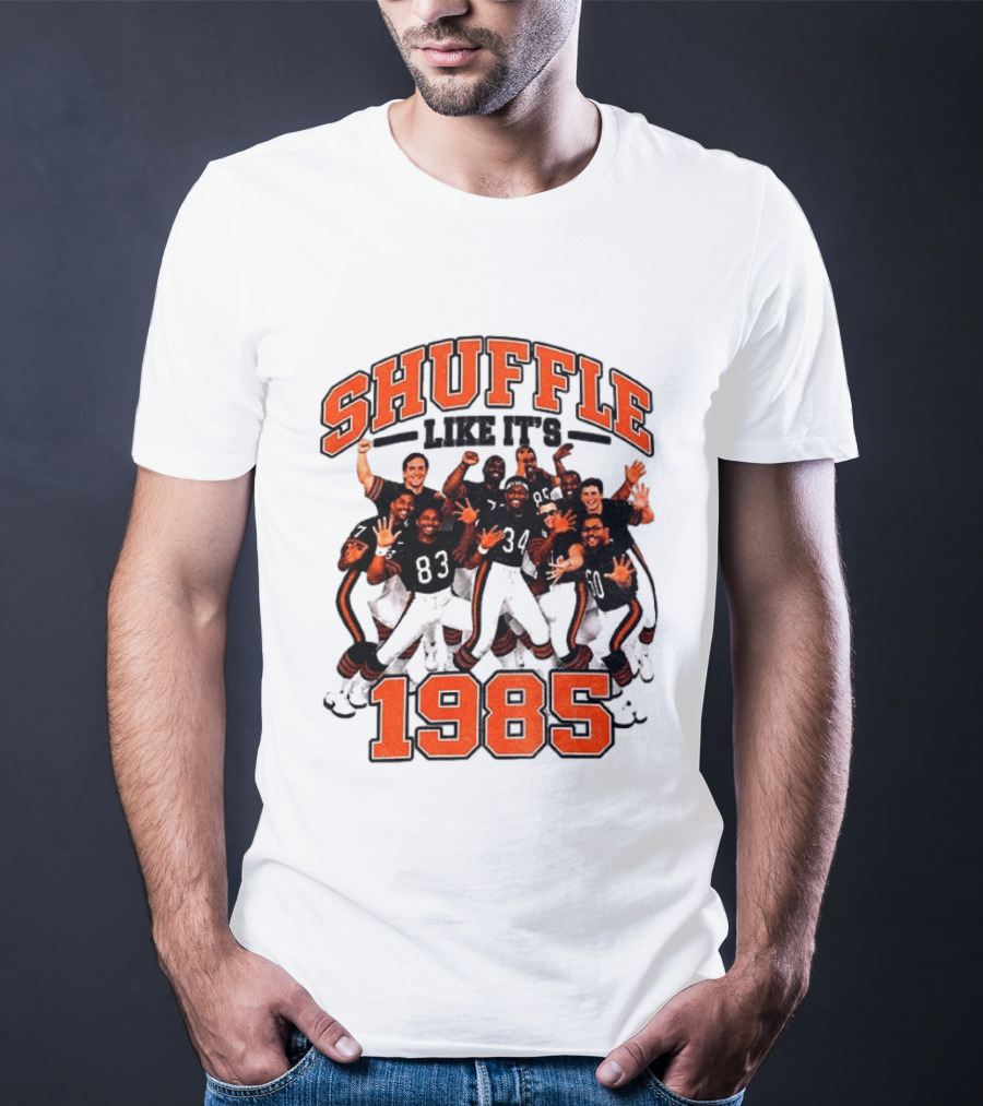 Shuffle Like It's 1985 Chicago Bears Shufflin' Crew 34 T-Shirt