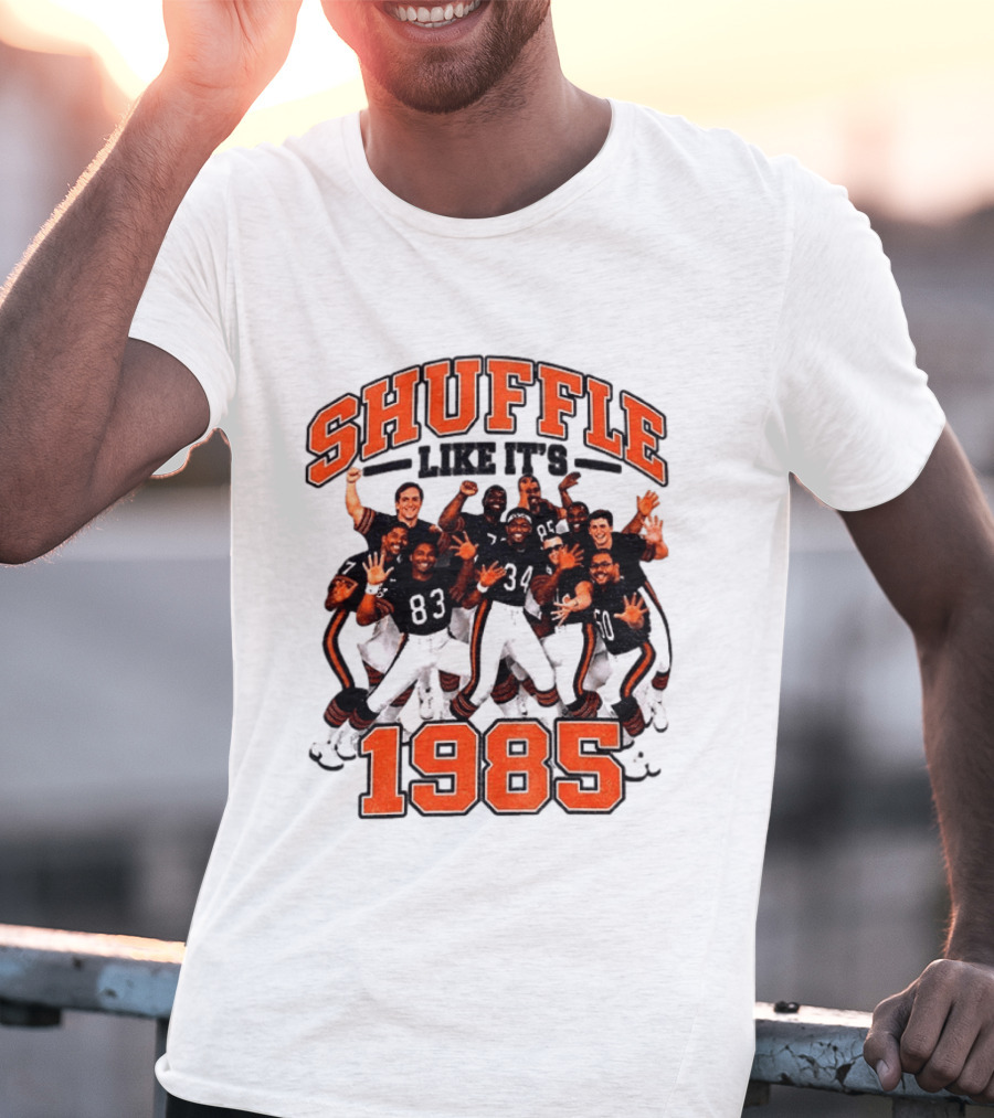 Shuffle Like It's 1985 Chicago Bears Shufflin' Crew 34 T-Shirt