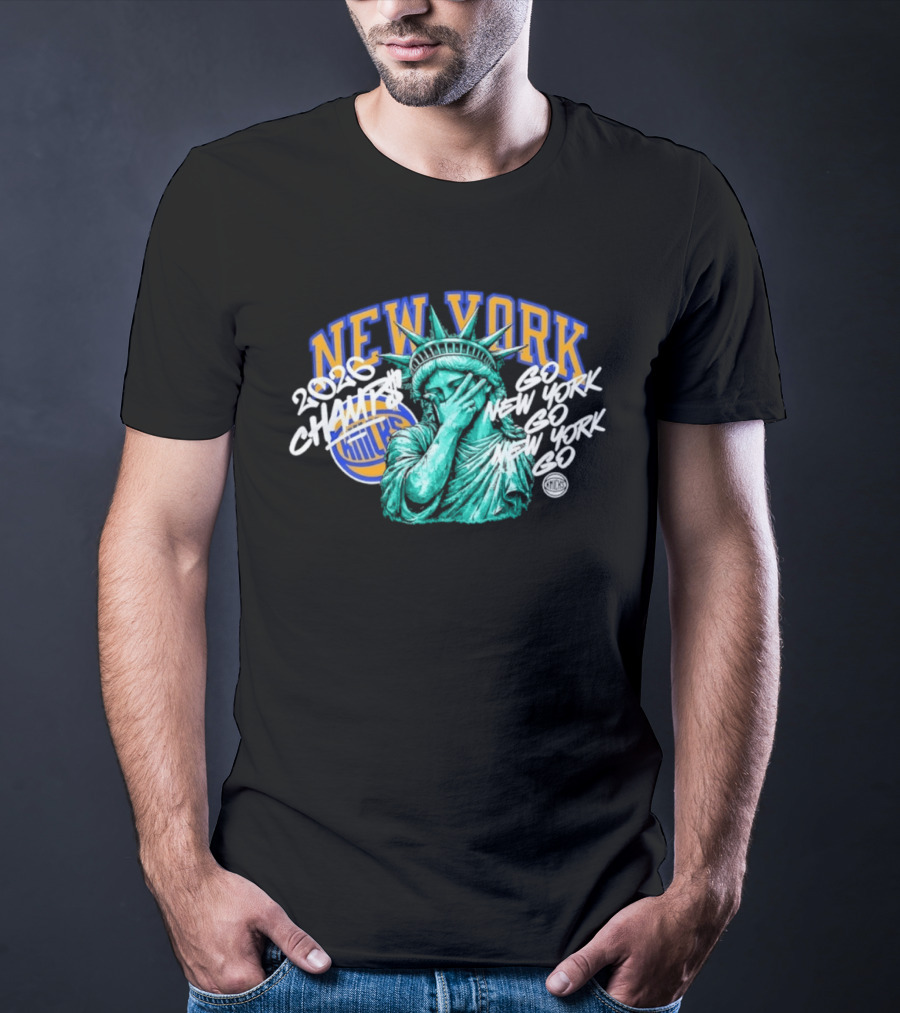 New York Knicks 2026 Champs Liberty Go Go T-Shirt