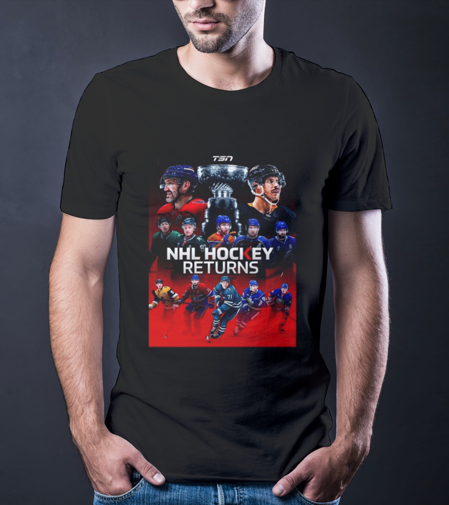 TSN NHL Hockey Returns 2026 2027 Featuring Star Players And Stanley Cup T-Shirt