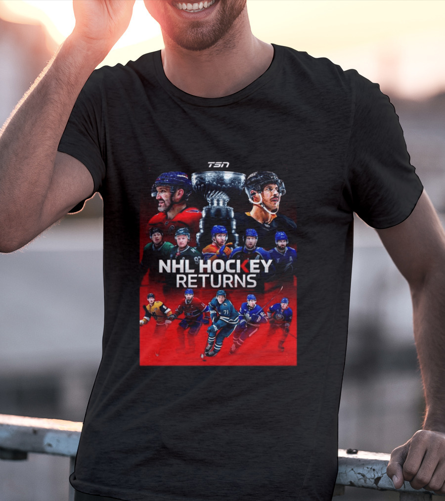 TSN NHL Hockey Returns 2026 2027 Featuring Star Players And Stanley Cup T-Shirt