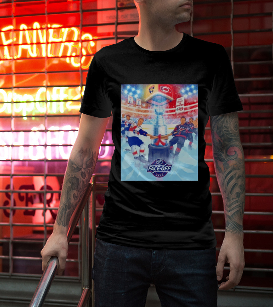 NHL Face Off 2026 Stanley Cup Florida Panthers Vs Carolina Hurricanes Ice Hockey Showdown T-Shirt