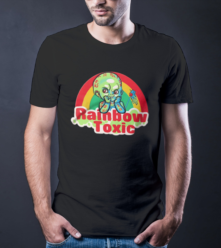 Rainbow Toxic Chucky Green Baby Doll T-Shirt