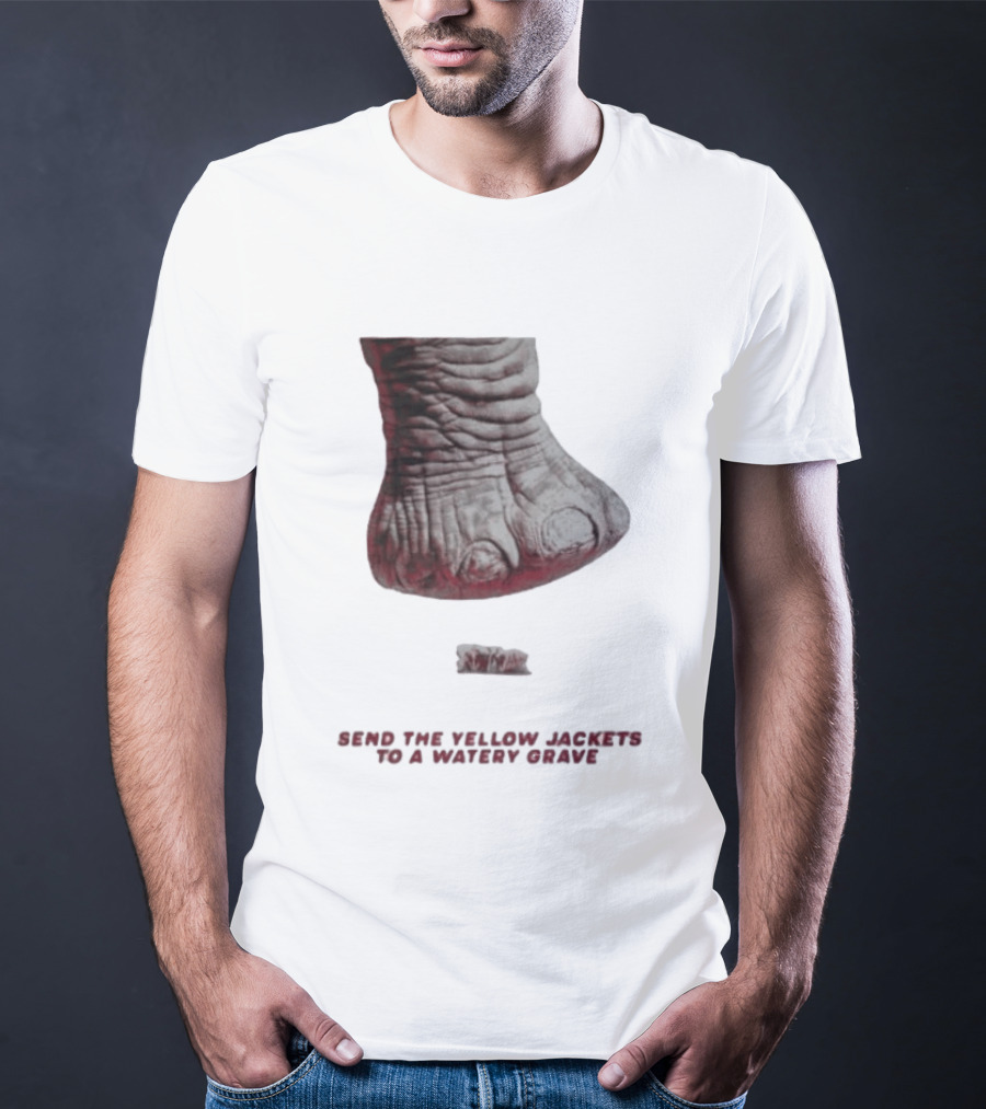 Alabama Hockey Vs Georgia Tech Send The Yellow Jackets To A Watery Grave Vintage Monster Foot T-Shirt