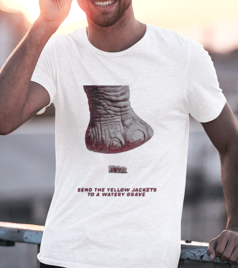 Alabama Hockey Vs Georgia Tech Send The Yellow Jackets To A Watery Grave Vintage Monster Foot T-Shirt