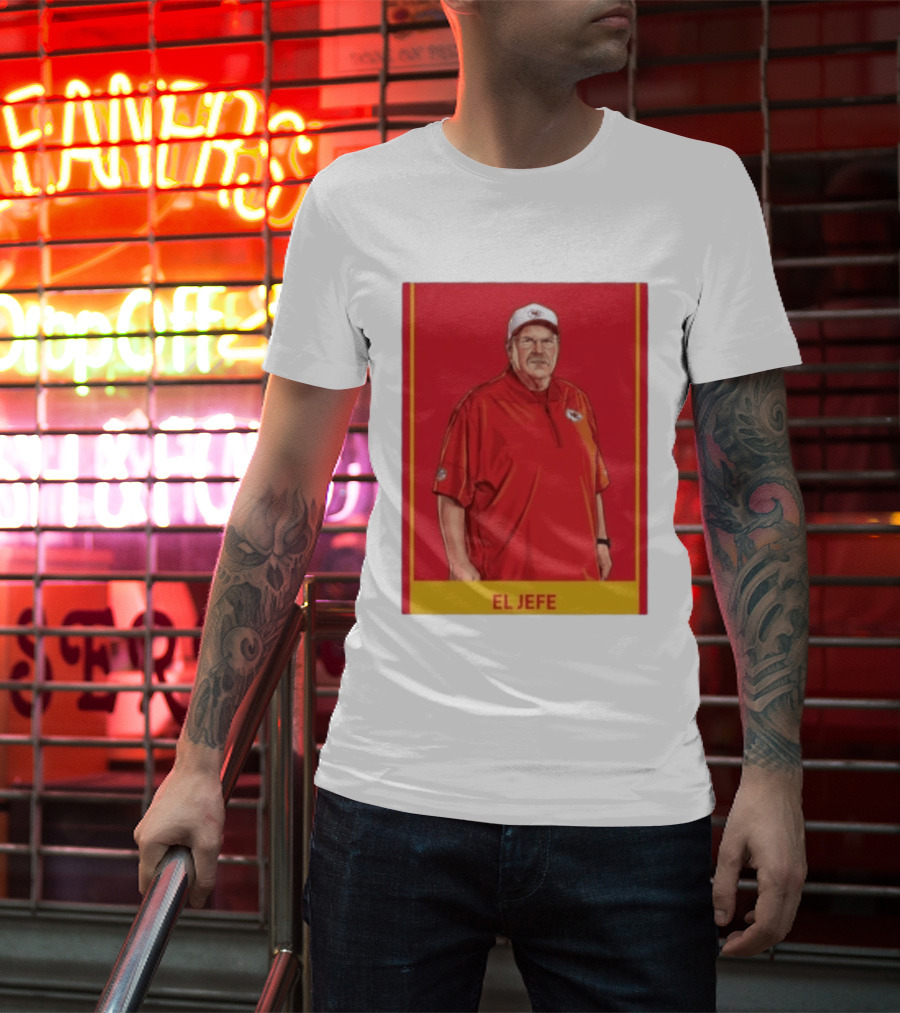 Andy Reid El Jefe Kansas City Chiefs Coach Red Chiefs T-Shirt