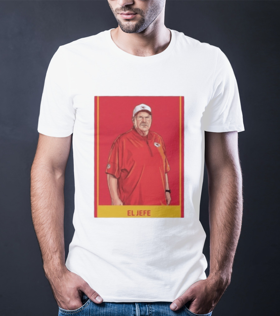 Andy Reid El Jefe Kansas City Chiefs Coach Red Chiefs T-Shirt