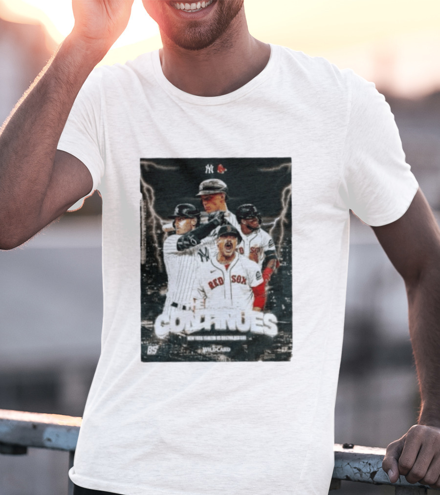 Boston Red Sox Vs New York Yankees 2026 Wildcard Rivalry Continues T-Shirt