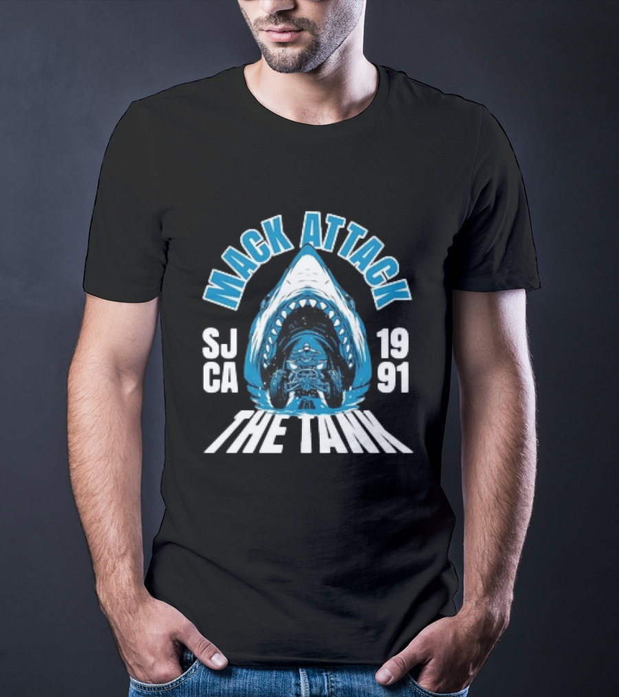 Mack Attack San Jose 1991 The Tank Sharks T-Shirt