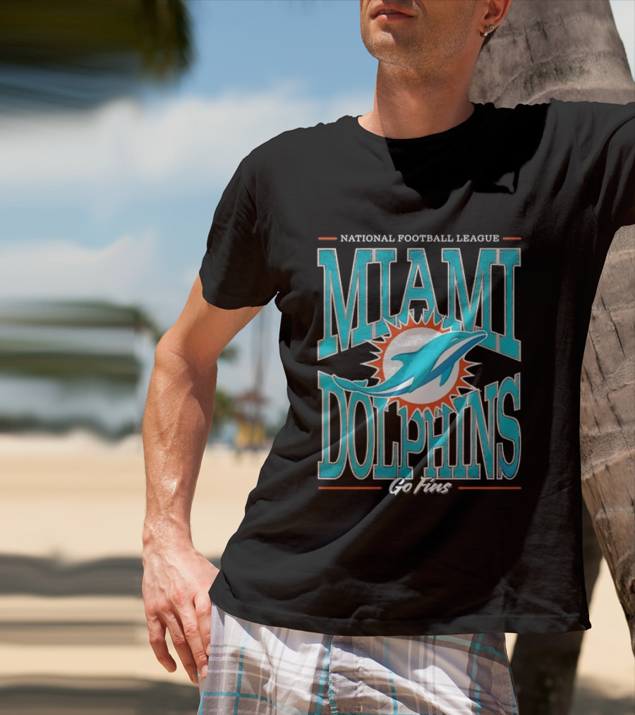 National Football League Miami Dolphins Go Fins T-Shirt