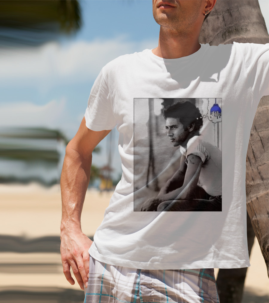 Jack White Hollywood Palladium Los Angeles CA Mon September 28th 2026 Contemplative Man With Blue Thinking Cloud T-Shirt