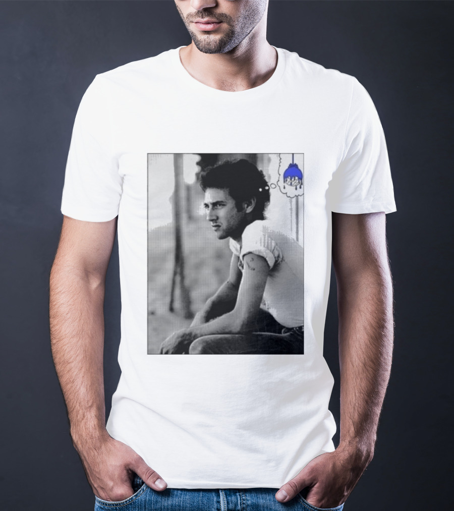 Jack White Hollywood Palladium Los Angeles CA Mon September 28th 2026 Contemplative Man With Blue Thinking Cloud T-Shirt
