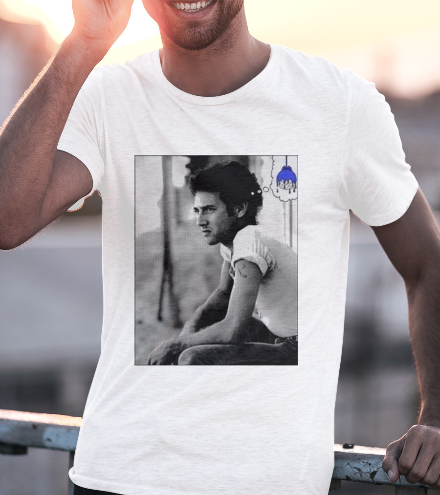 Jack White Hollywood Palladium Los Angeles CA Mon September 28th 2026 Contemplative Man With Blue Thinking Cloud T-Shirt