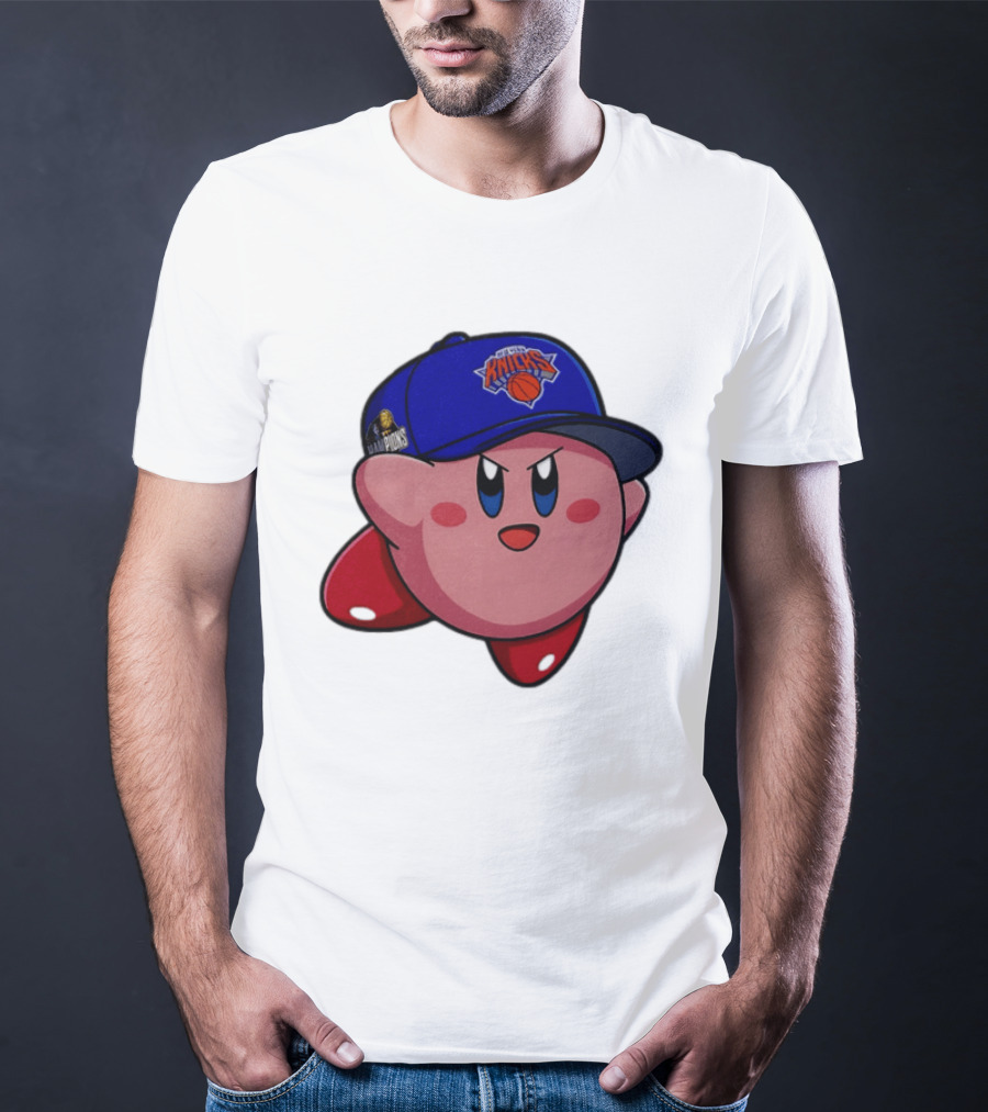 Kirby New York Knicks NBA Hat Featuring Team Colors And Finals Patch T-Shirt