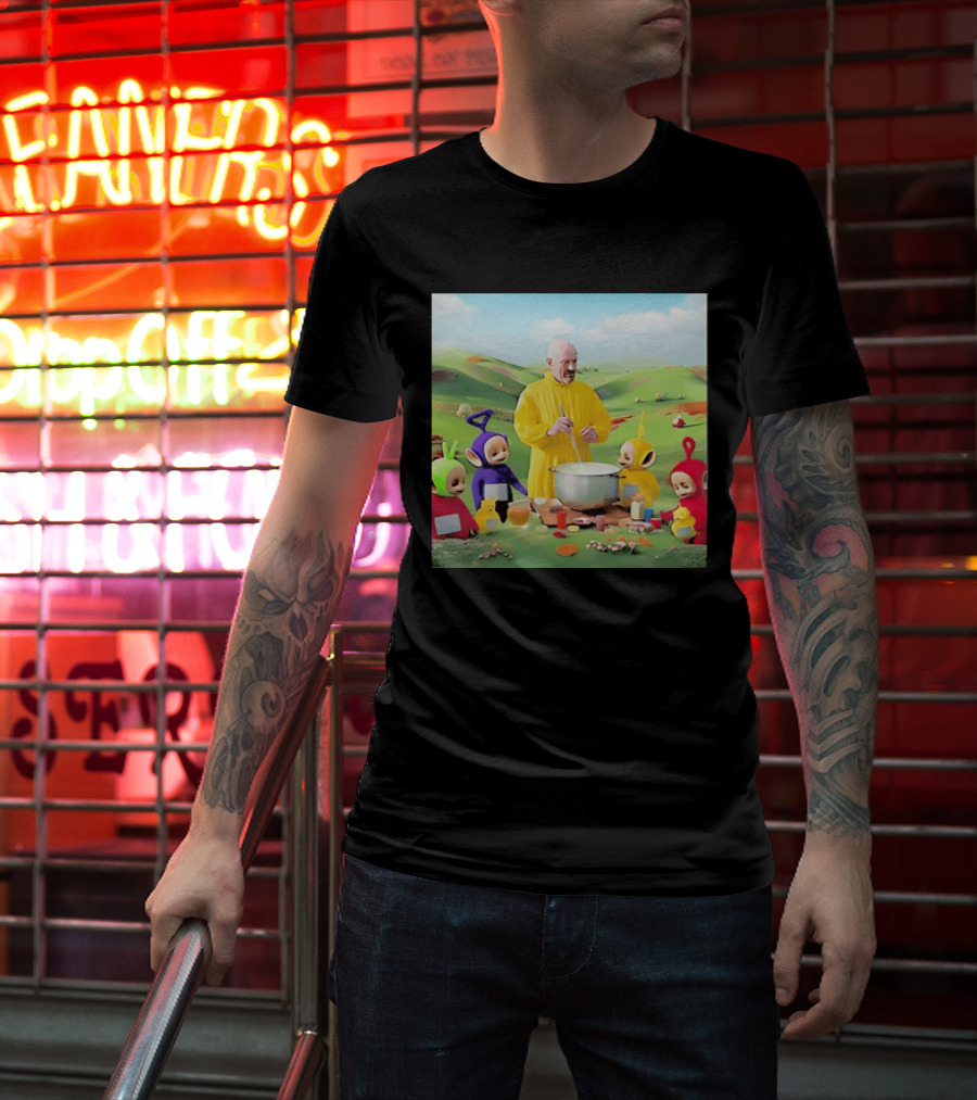 Breaking Bad Walter White Cooking With Teletubbies Scene T-Shirt