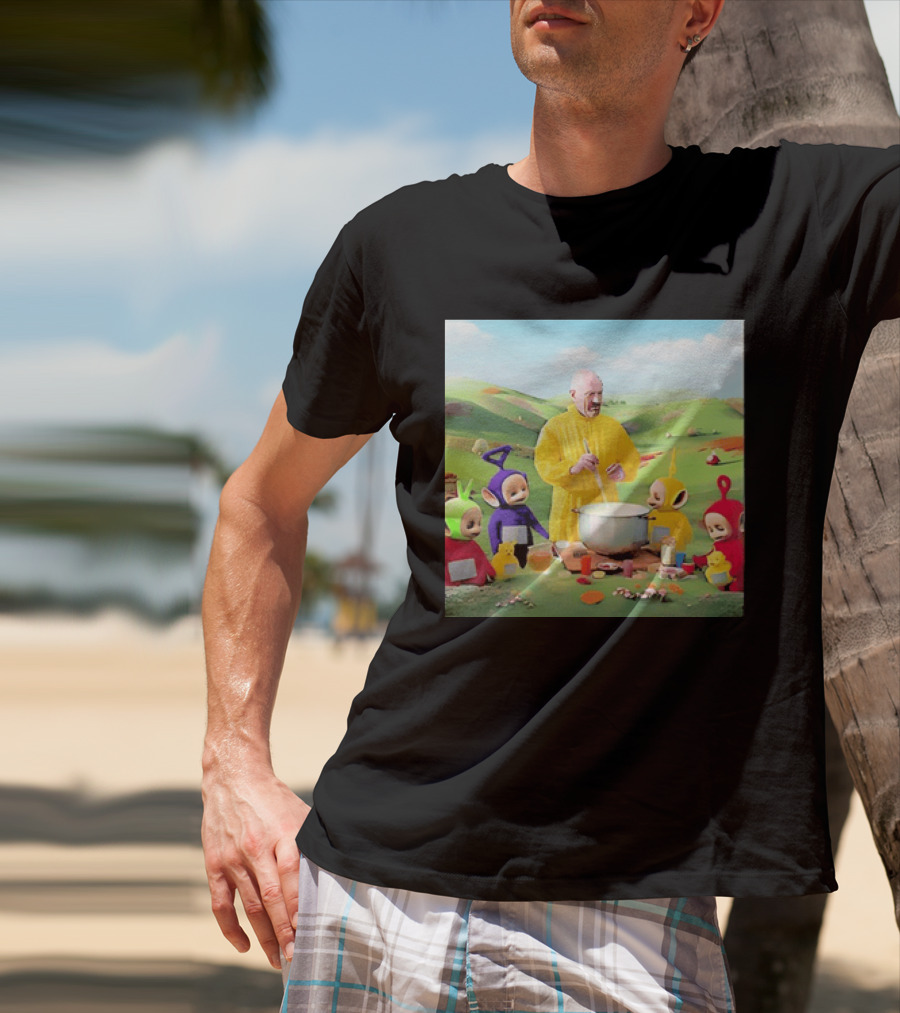 Breaking Bad Walter White Cooking With Teletubbies Scene T-Shirt