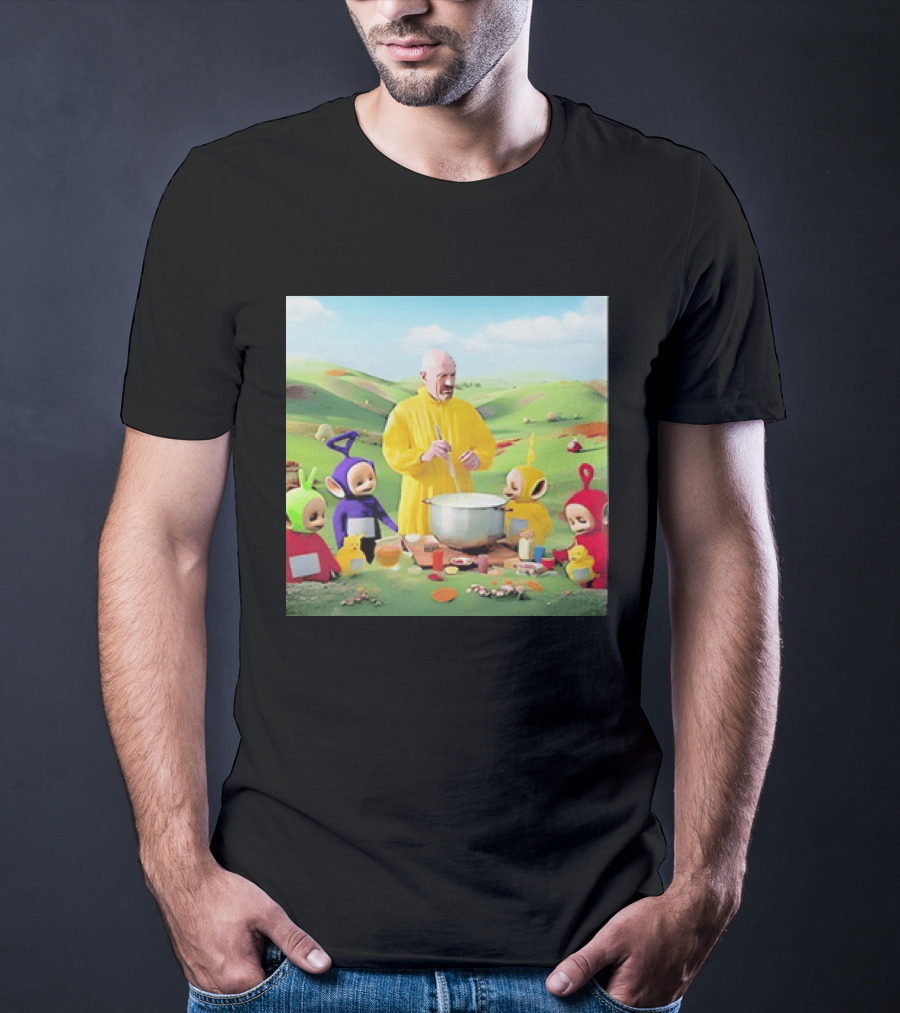 Breaking Bad Walter White Cooking With Teletubbies Scene T-Shirt