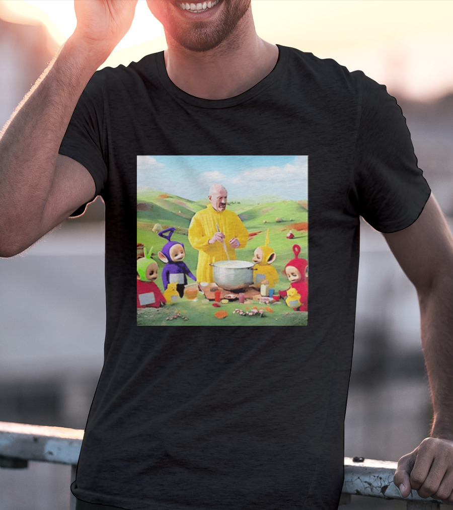 Breaking Bad Walter White Cooking With Teletubbies Scene T-Shirt