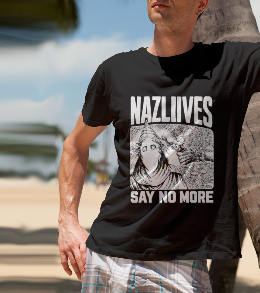 Nazliives Say No More Mysterious Eyeless Figure T-Shirt