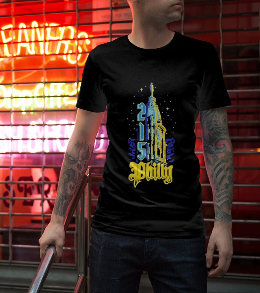 Philly 215 Philadelphia City Connect William Penn Tower T-Shirt