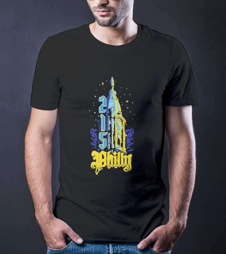 Philly 215 Philadelphia City Connect William Penn Tower T-Shirt